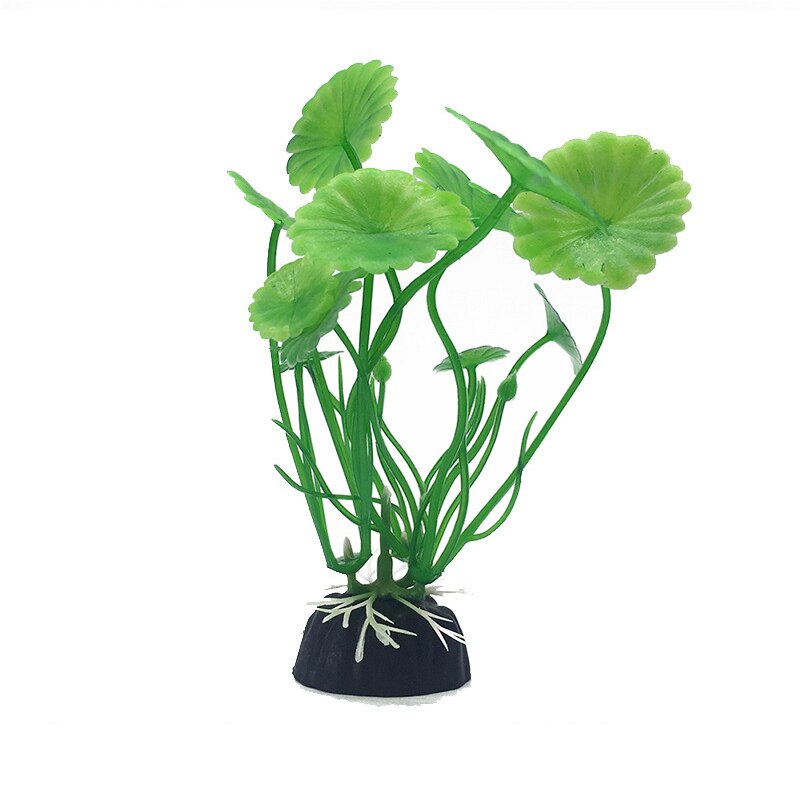Ongeveer 10cm prachtige kunstmatige plastic aquariumplanten landschapsdecoratie aquarium waterplant gras ornament plastic decoratie: 6
