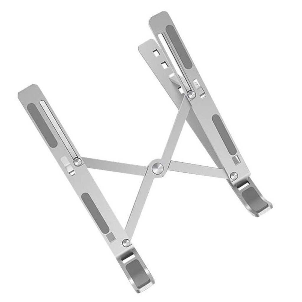 Binmer Tablet Stand - Adjustable Aluminum Laptop Holder - Universal Foldable Desktop Mount