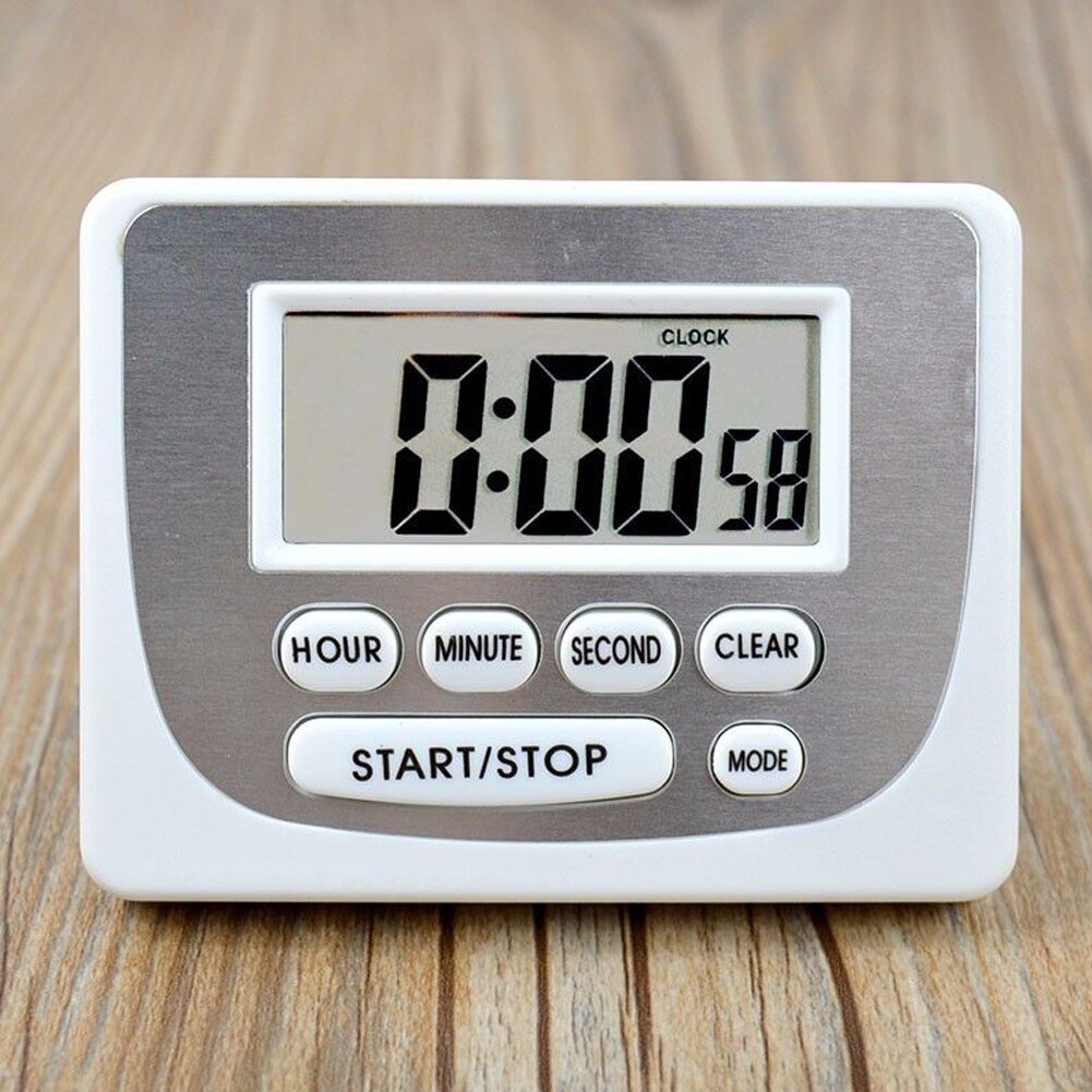 Digital Plastic Household Countdown Magnetic Electronic Kitchen LCD Display Desktop Home Cooking Timer