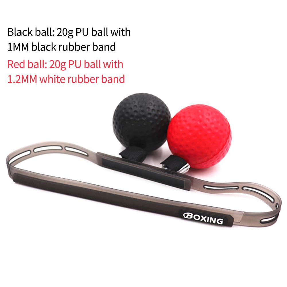 Med pannband boxning reaktion boll kamp boll stansboll magi gym body building tränare tillbehör slitstark resår