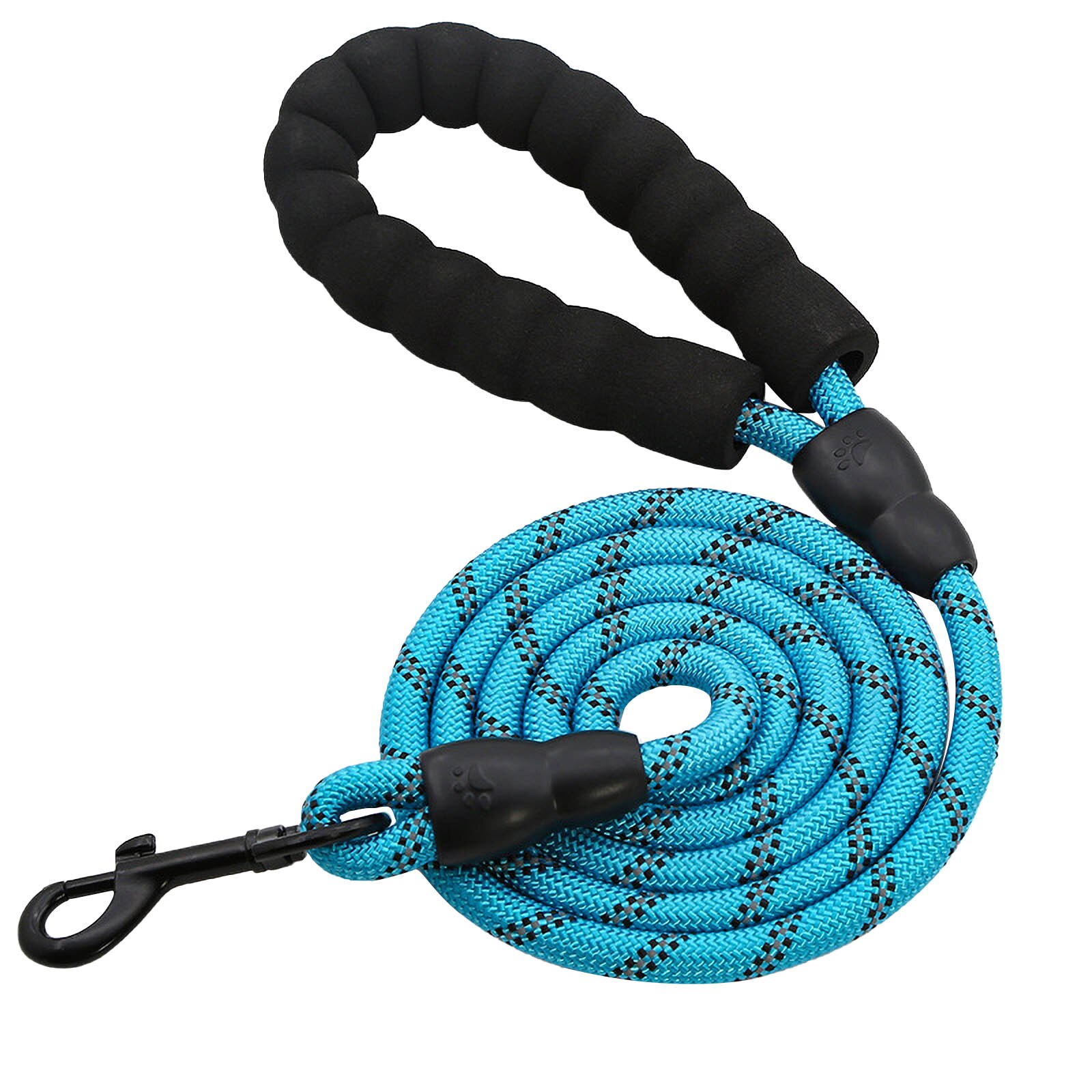 Strong Dog Leash With Comfortable Padded Handle And Highly Reflective Threads Dog Harness For Small Medium Pet Leash Pet Supplie: Blue / L