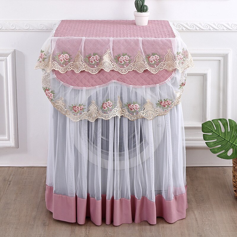Cubierta decorativa para lavadora, cubierta protectora a prueba de polvo, estilo de apertura superior frontal