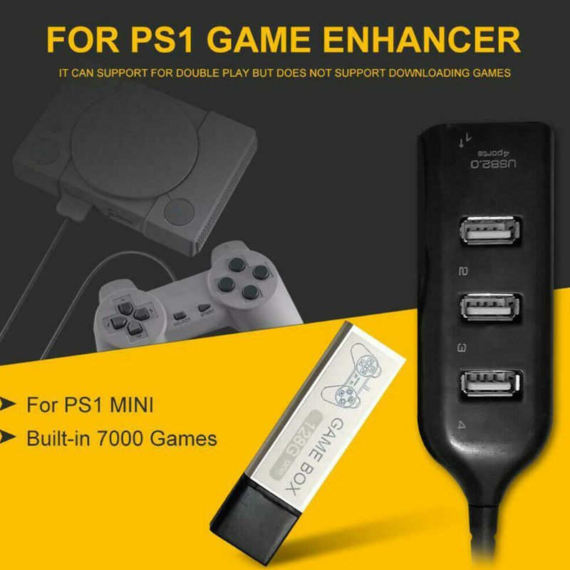 Children 128G Playing 7000 Games Game Enhancer Extended 176 Models For PS1 MINI