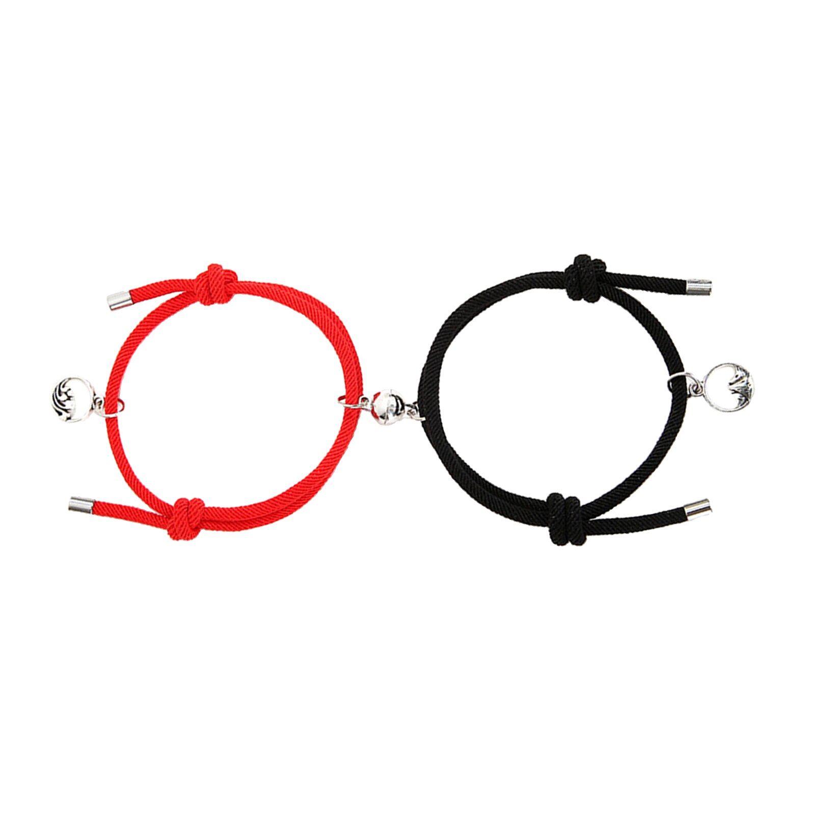 Ein Paar Liebhaber Passenden Armbinde Geflochtene Magnetische Abstand Armbinde für Frauen und Männer, Größe ist geeignet für sterben meisten menschen: 8