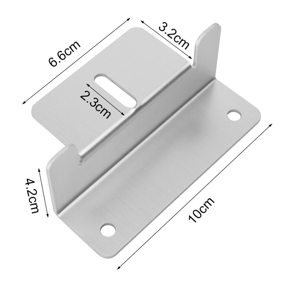 8pcs Solar Panel Mounting Brackets Flat Roof Mount Kit Home Car Aluminum Bracket