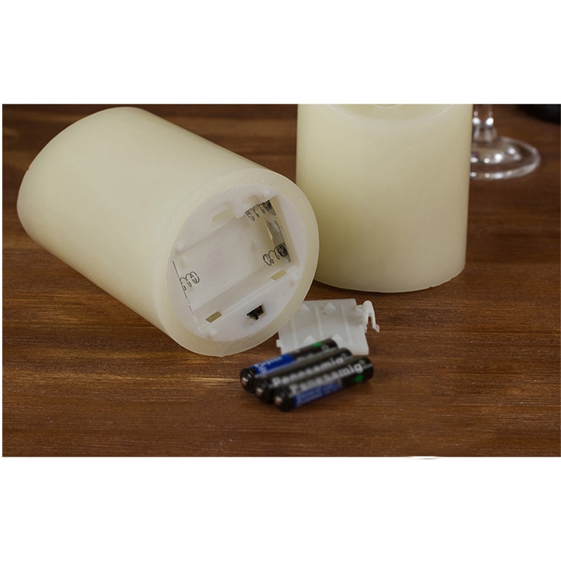 3 stk sæt led flimrende flamme flammefri stearinlys humør stearinlys lampe lys hjem bryllupsfest dekoration realistiske flammer