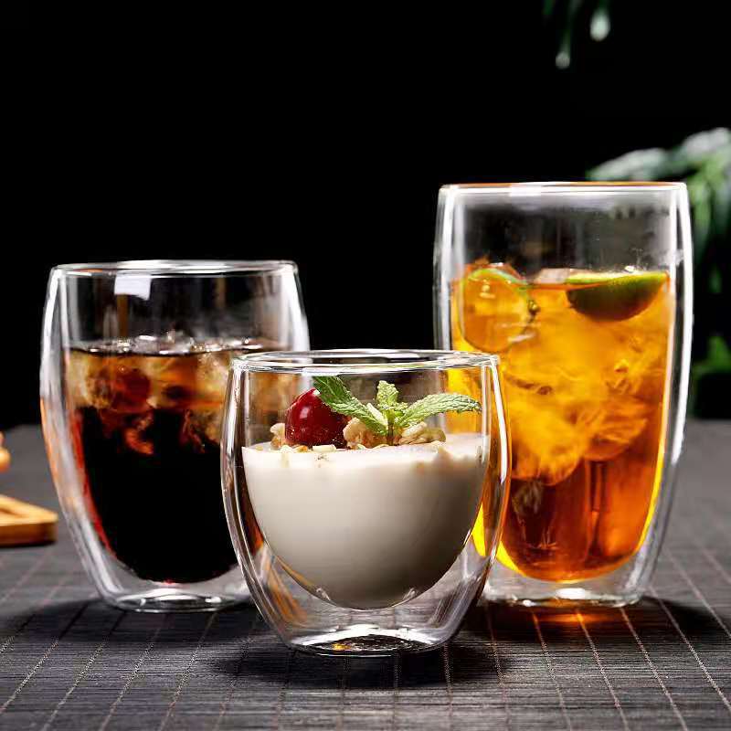borosilicate Insulated 250ml 350ml 450ml Double Wall Glass coffee Cups