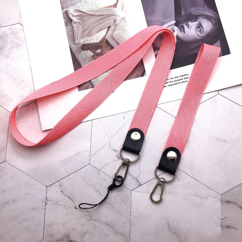 Cell Phone Neck Wrist Strap Lanyard For iPhone Xiaomi Redmi Samsung Huawei ID Card Badge Holder Key Cord Keycord Landyard Mobile: Pink