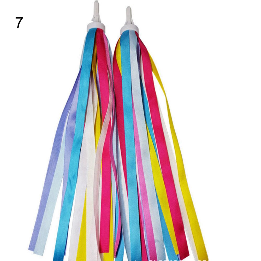 Kinderen Fiets Opslag Scooter Stuur Mand Fiets Voordrager Strik Tas Achter Fietsen Multicolor Opknoping Retro Kwasten: 7
