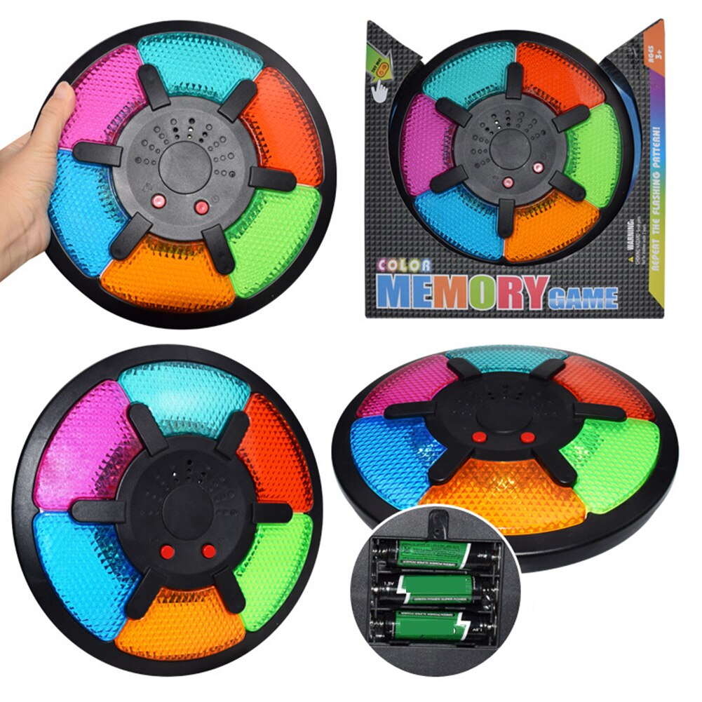 Gioco di Memoria portatile Educativo Scuola Materna tocco Presse Alimentato A Batteria A Casa Pratico quiz Giocattolo con La Luce Del Suono Del desktop