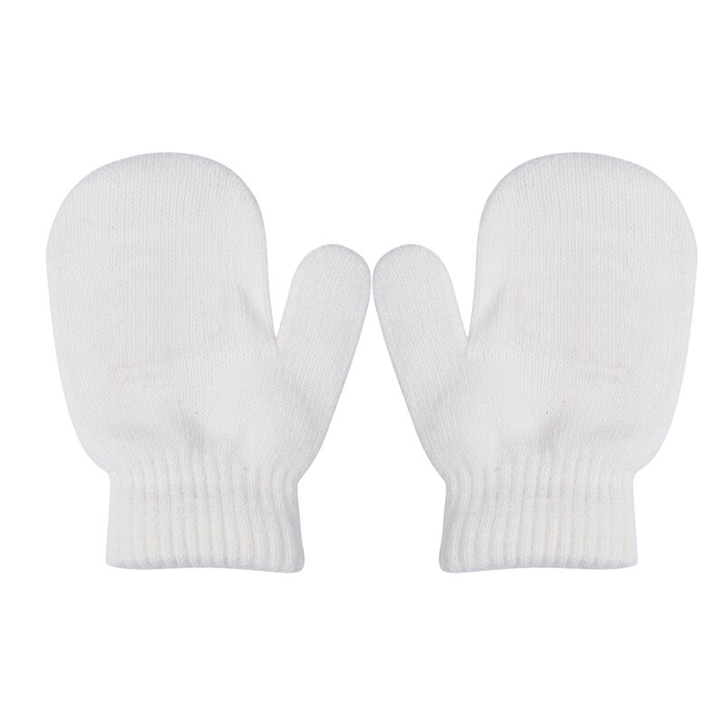 Baby Toddler Mittens Gloves Boys Girls Solid Winter Kids Warm Gloves 7 Colors: 1