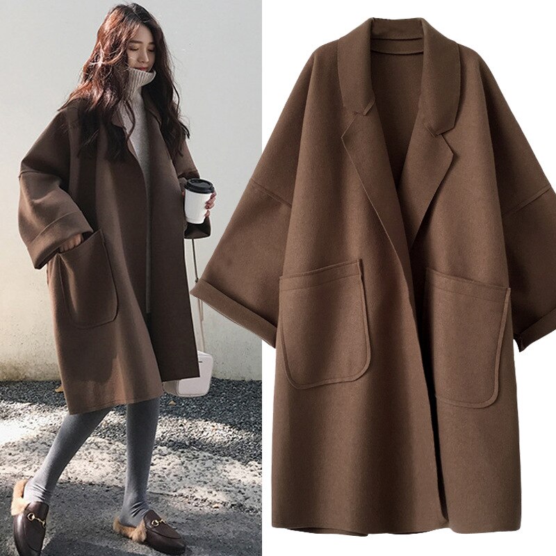Autumn and Winter Maternity Coats Oversize Pregnancy Cardigan Maternity Coat Pregnant Jacket Tibetan Coats Plus size Slim loose
