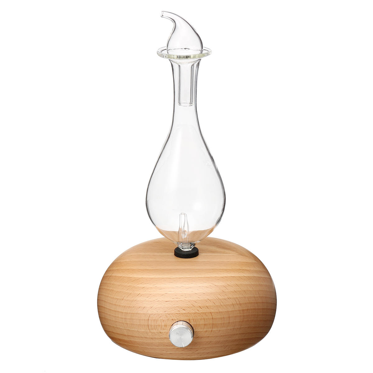 Humidificador de aire para aromaterapia difusor de aceites esenciales puros de vidrio de madera, nebulizador de aire para el hogar, aparato de aire acondicionado