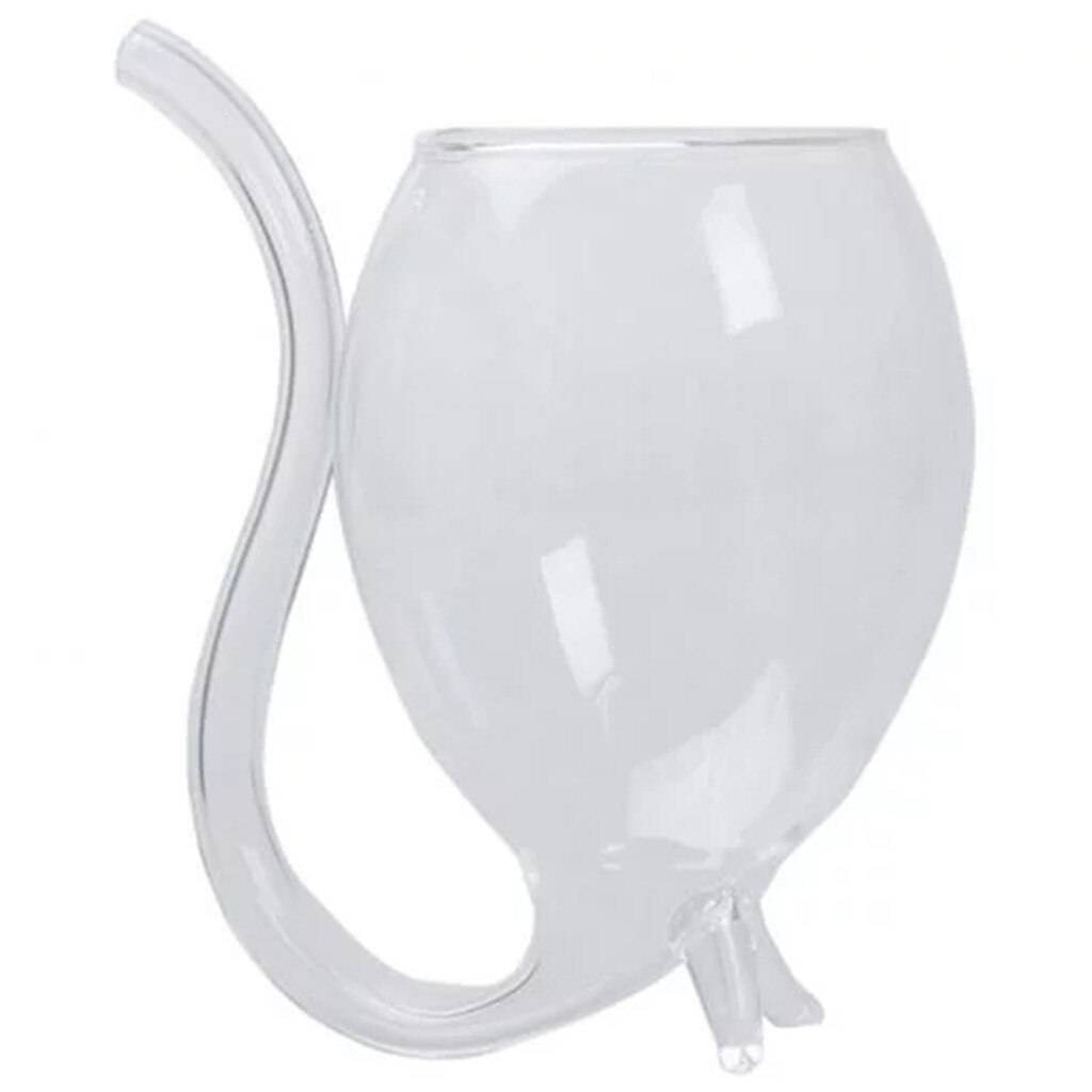 Verre résistant à la chaleur, pour le vin, le whisky, le jus, le lait, le thé, le vin, avec Tube
