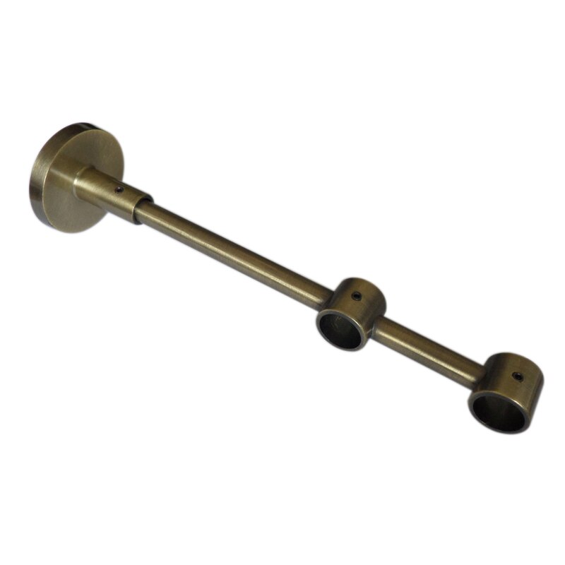 2 st  d16mm gardinstång dekorativt dubbelfäste 13.5/6cm ,  gardintillbehörsfäste för fönsterdekoration