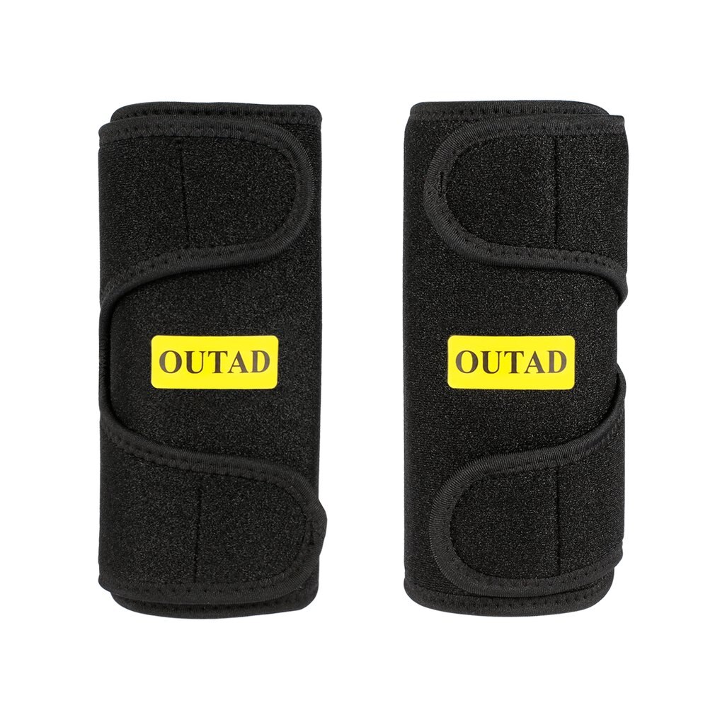 Sport Outad Premium Flexibele Trimmers Latex-Gratis Neopreen Superieure Warmte Isolatie Zacht Aanraken Zwart 2 Stuks