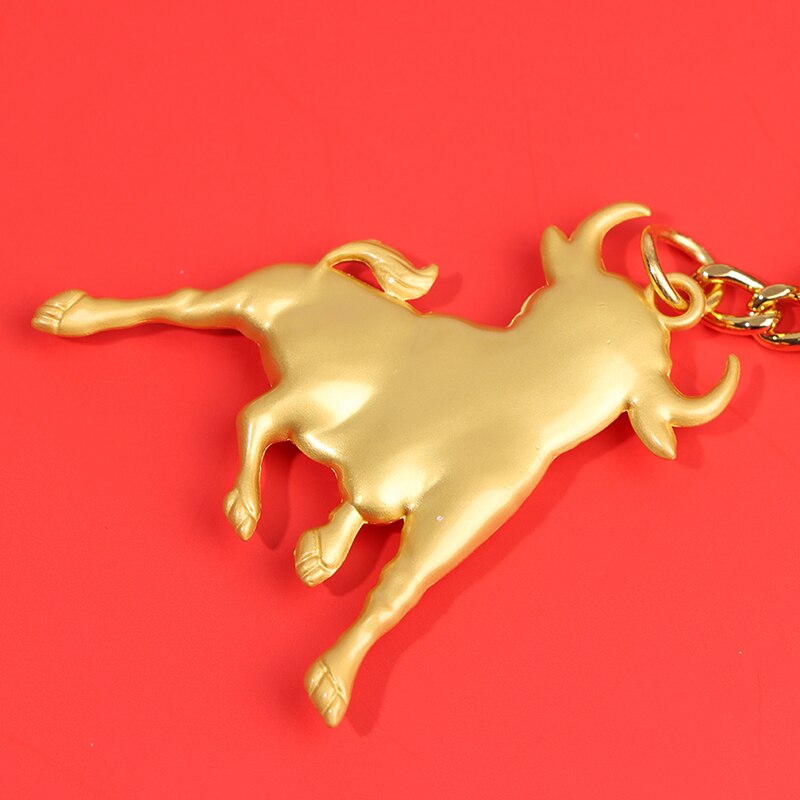 Ox Key Ring Chinese Ox Year Lucky Pendant Keychain Propitious ... – Vicedeal