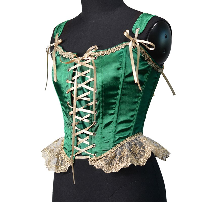 Tisha Satin Overbust Corset With Buckles main image 0