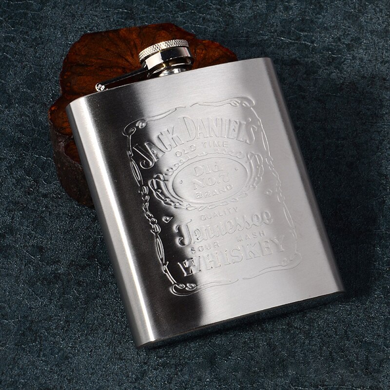 Mini Drinkware Alcohol Bottle Pocket Drinking Liquor Flask Portable Stainless Steel Hip Flask 7oz Wine Mug Wisky Bottle With Box: A