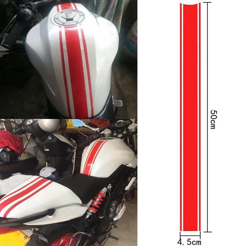 Adesivo moto Carenatura serbatoio Strisce gessato Adesivo decalcomania da corsa in vinile Accessori decorativi unici e attraenti