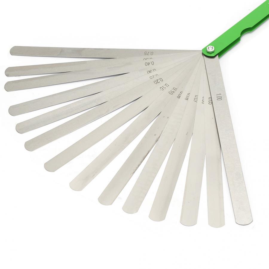 10Pcs 200mm*14 0.05-1mm Stainless Steel Feeler Gauge Inspection Measuring Tool Feeler Inspection Gauge