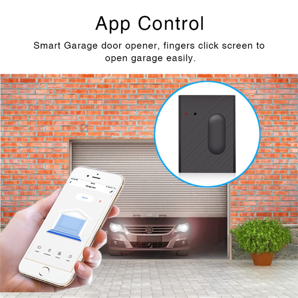 Smart Home Automation Smart Garage Opener Compatible With Alexa Echo Google Home Smart Life Tuyasmart APP
