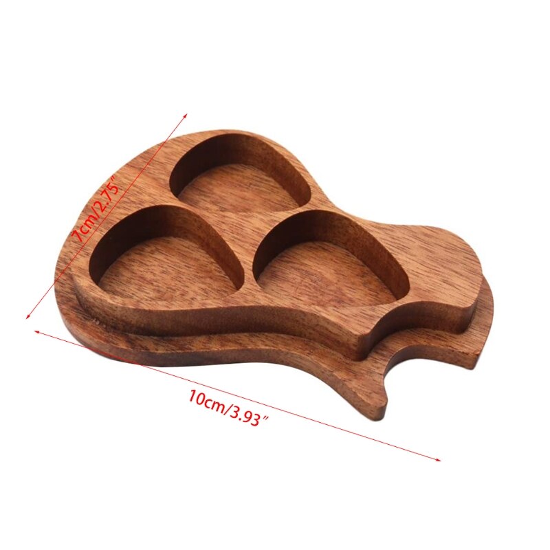 Púa de guitarra de madera hecha a mano y 3 púas de madera de olivo, púas para guitarra