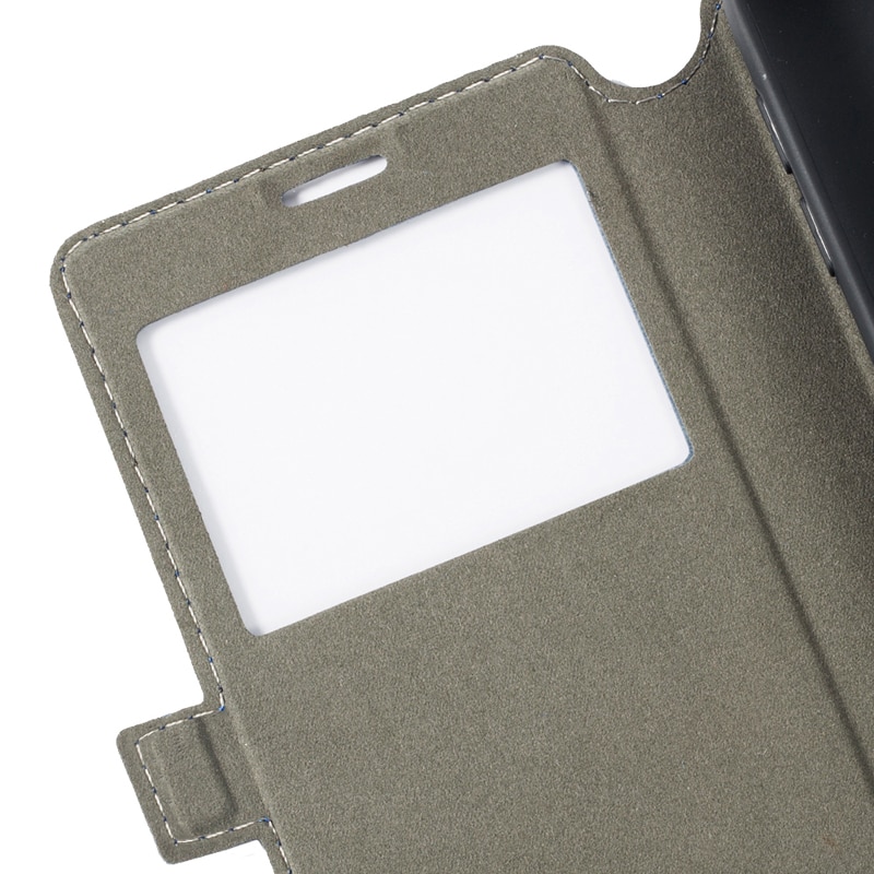 PU Leather Phone Case For Ulefone Armor 6 Flip Case For Ulefone Armor 6E View Window Book Case Soft TPU Silicone Back Cover