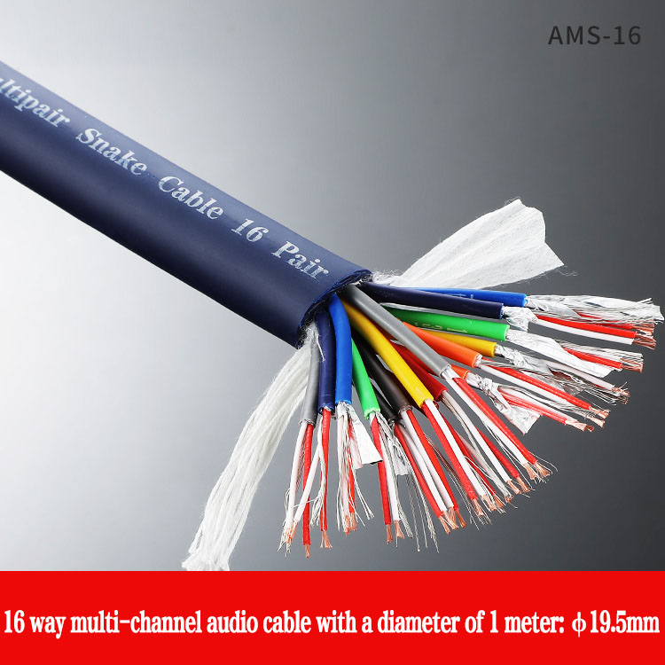 Multichannel Cable 2/4/8/12/16/24 Way Multi-core Audio Stage Signal Mixing XLR Male /Female Rainbow Cable ﻿: grey / 1.5m