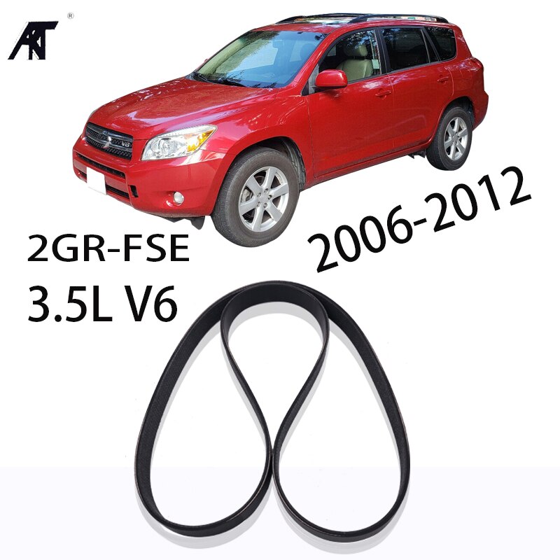 TOYOTA RAV4 3.5L V6 2006-2012OEM | Courroie d'alternateur et de ventilateur pour: 90916-T2015 99367-C1550 7PK1550