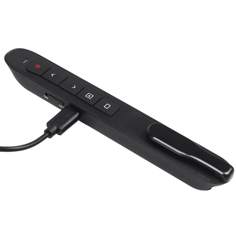 Rechargeable Rf 2.4Ghz Wireless Presenter With Remote Clicker