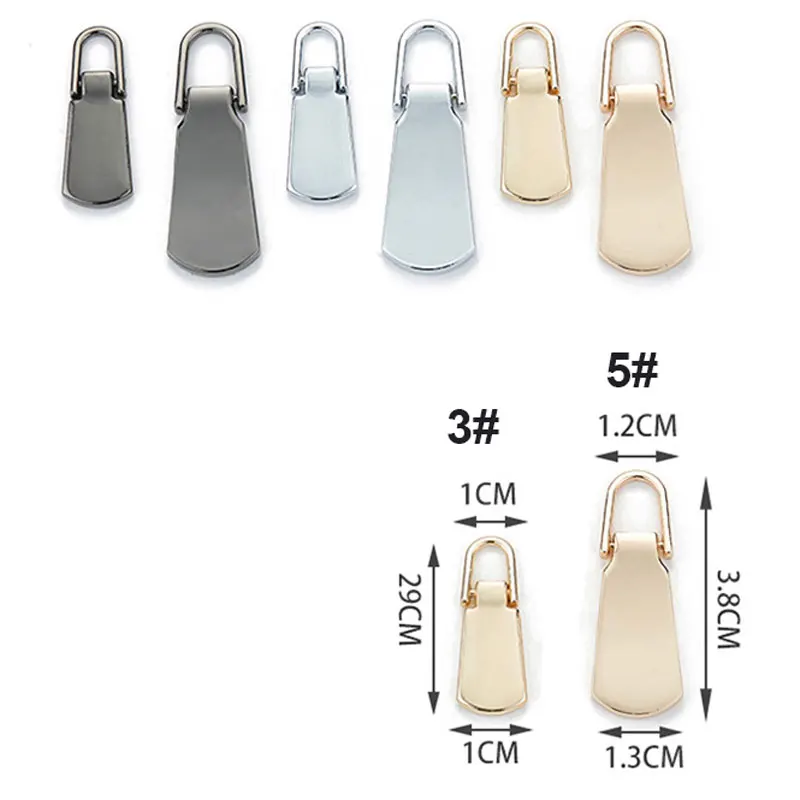 5 stuks Rits Pull Vervanging Metalen Rits Pull Reparatie Rits Pull Tab voor Bagage Koffer Rugzak Jas Zakken Jas Laarzen