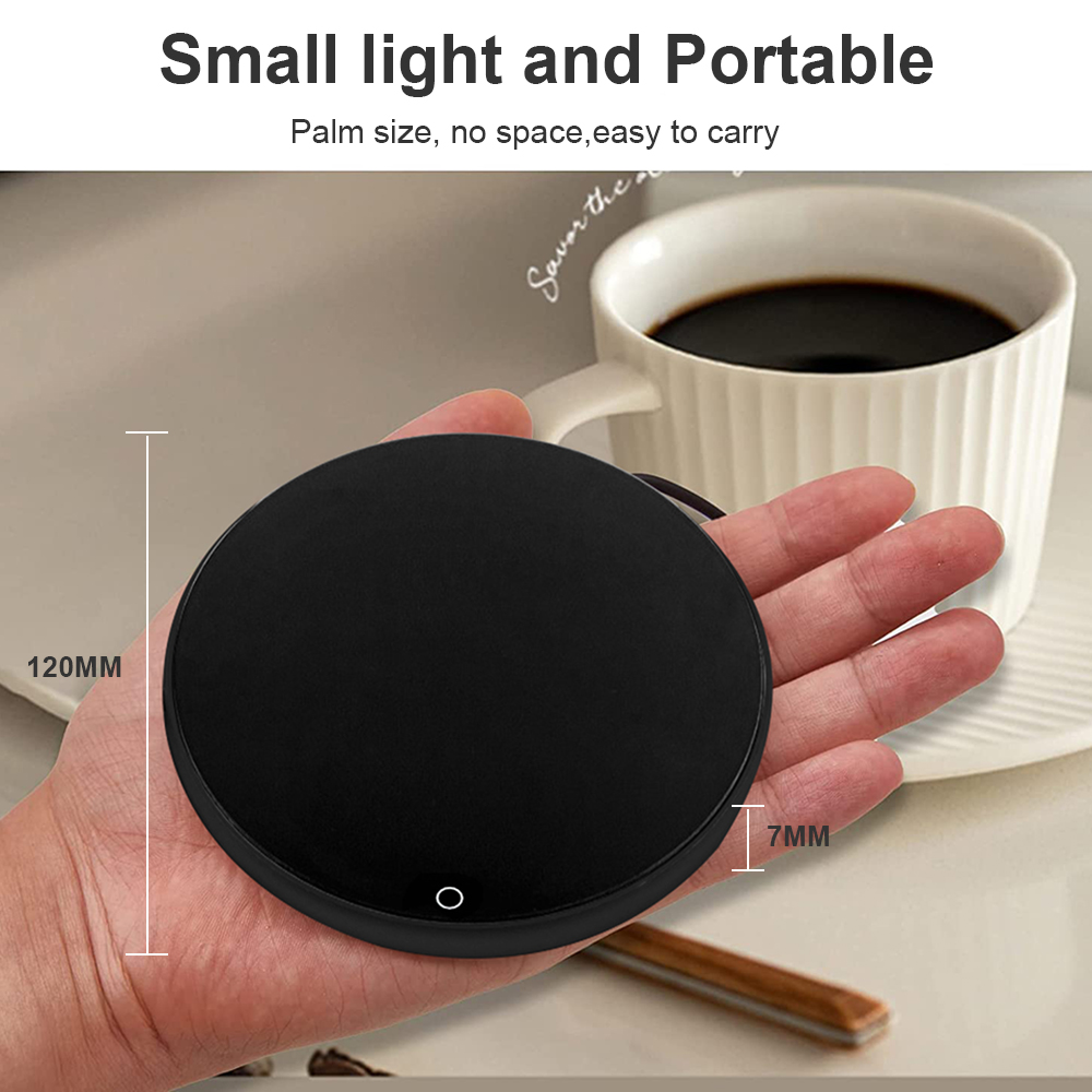 Calentador de tazas de café, calentador de tazas, almohadilla calefactora USB, posavasos termostáticos eléctricos para té de la leche y agua, calentador de tazas para el hogar y la Oficina, escritorio DC 5V