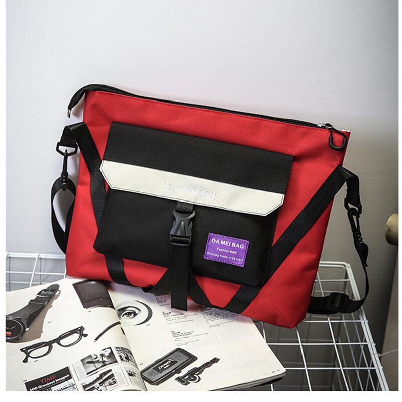 Messenger Shoulder Bag For Teenager Bag Leisure Waterproof Nylon student kits rotating cross street trend dead fly package