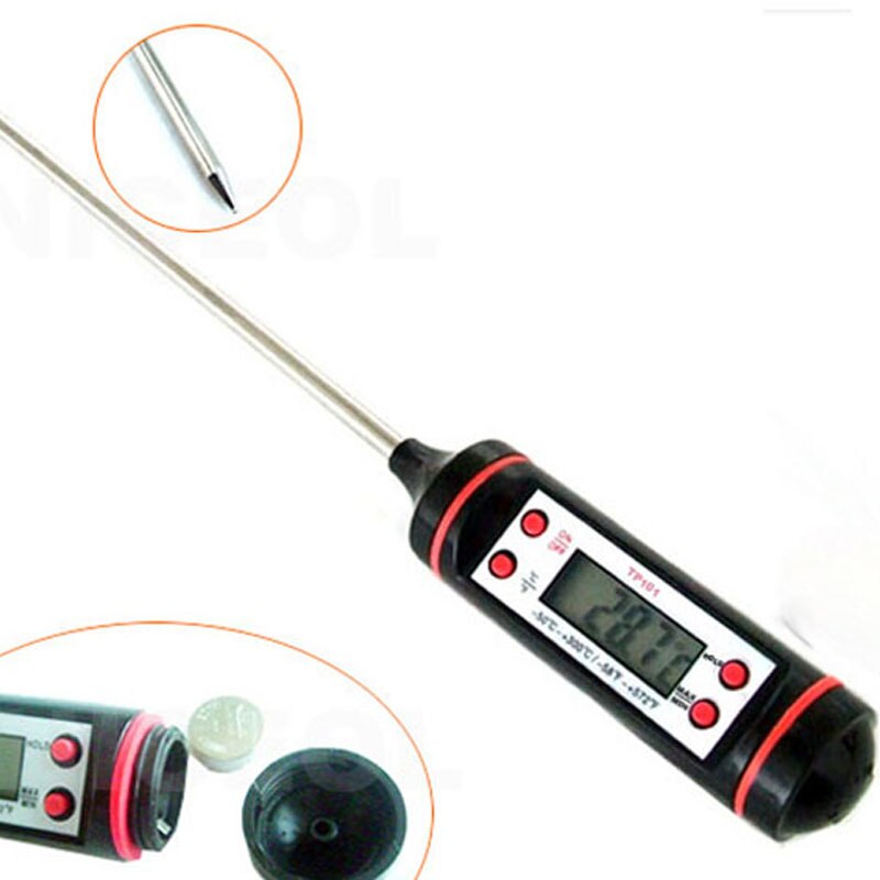 Digital mad termometer lang sonde elektronisk madlavning termometer til kagesuppe bbq kød køkken termometer værktøjer