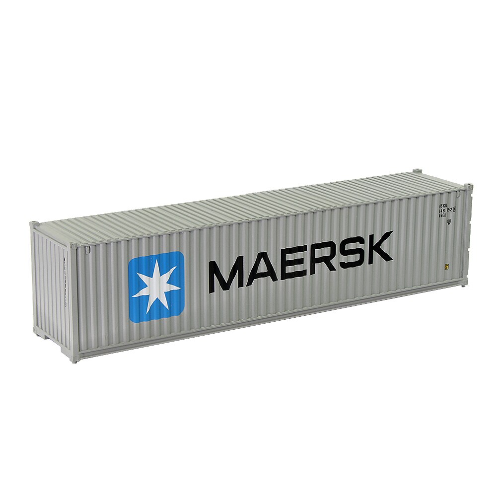 1pc HO Scale Model Train 40" Container 40ft Container Freight Car 1:87 Railway Modeling Layout: MAERSK