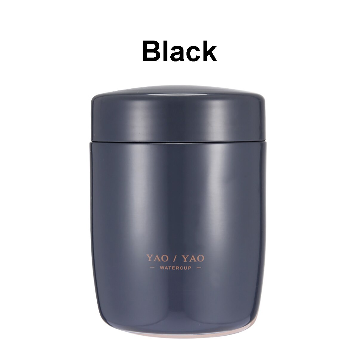 Draagbare Voedsel Thermos Voor Kids Rvs Lunchbox Van 4 Kleur 260Ml Mini Soep Containers Thermosflessen Thermocup: Black