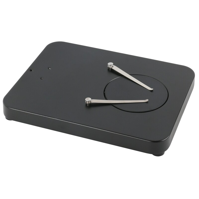 Trinocular Microscope Stereo Microscope Binocular Microscope Adjustable Table Working Stand Holder Worktable + Pillar: Silver