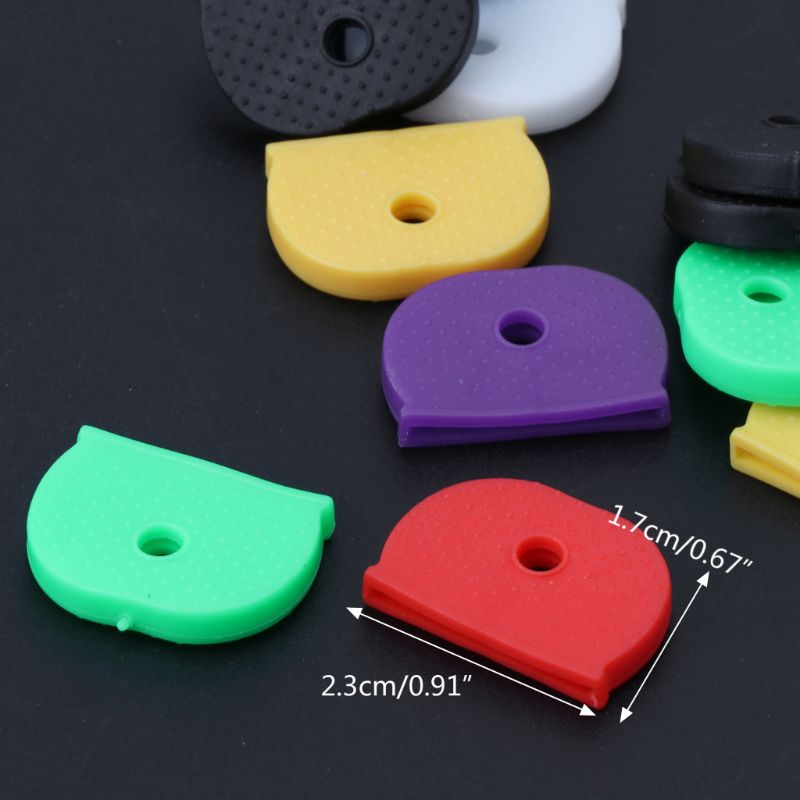 32Pcs Key Cap Tags Label Id Siliconen Codering Kleur Sleutel Identifier Cover 8 Kleuren