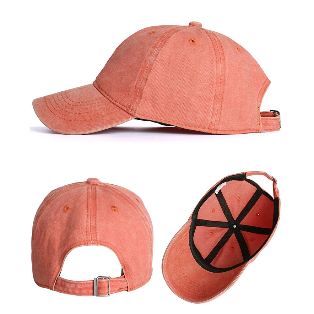 Männer Gewaschen Baumwolle Baseball Deckel Frauen Jahrgang Snapback Hütte Einstellbare Trucker draussen Kappen Schwarz Papa Hütte Knochen