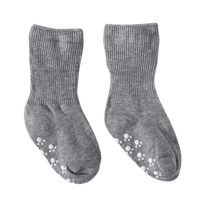 Antislip Cotton Breathable Children Socks Infant Baby Girls Boys Candy Color Comfortable Socks For 13 Year kids: gray / S