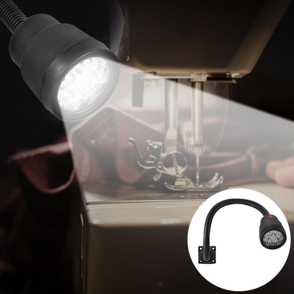 7W 110-220V Adjustable LED Machine Light Sewing CNC Clothing Lathes Mount Lamp Multifunctional IP44 Waterproof 12W