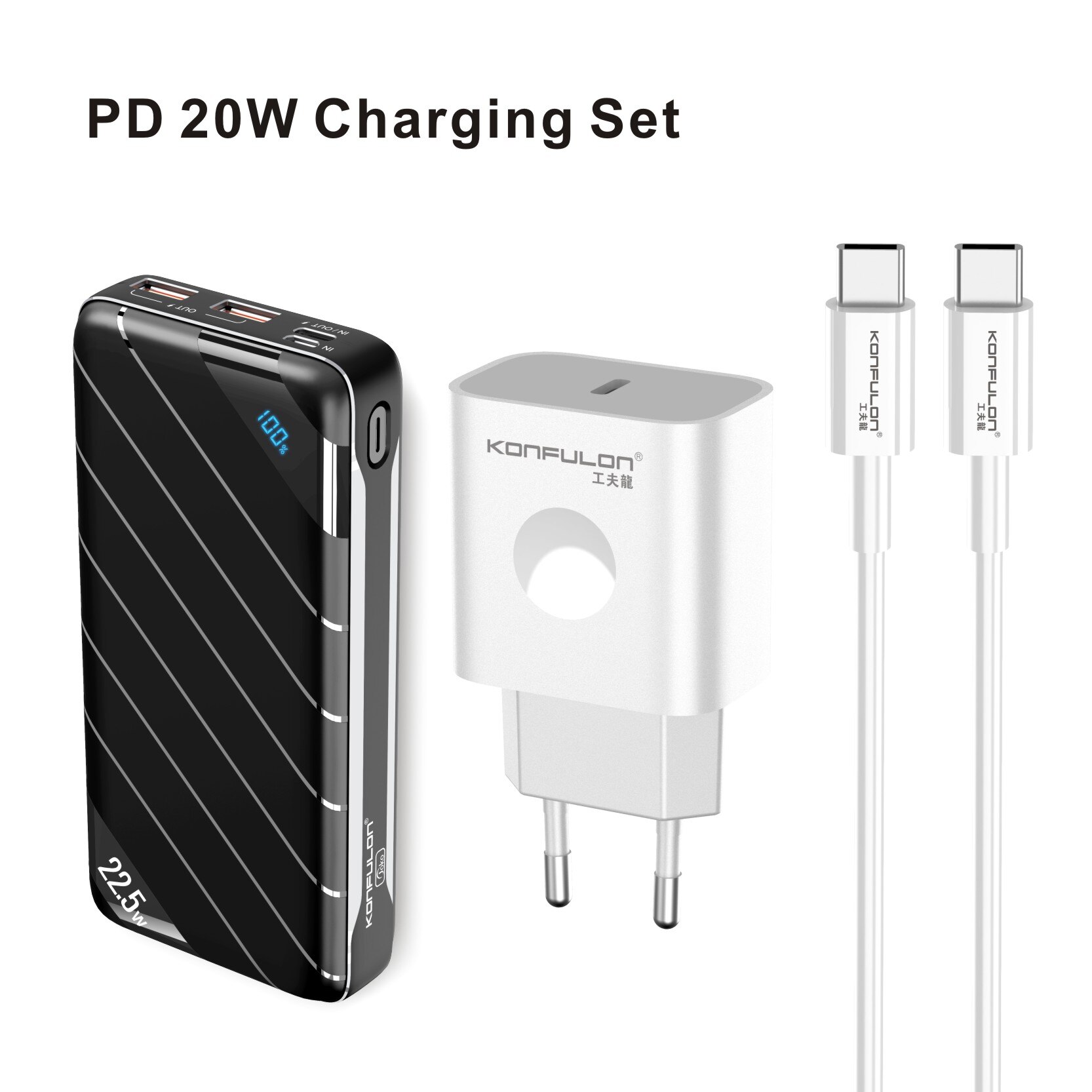 20000mah Energie Bank VOOC 22,5 W schnell aufladen QC 3,0 Bank Energie20W PD Typ C Tragbare Ladegerät Schneller ForXiaomi huawei Oppo: PowerBankPD Ladegerät