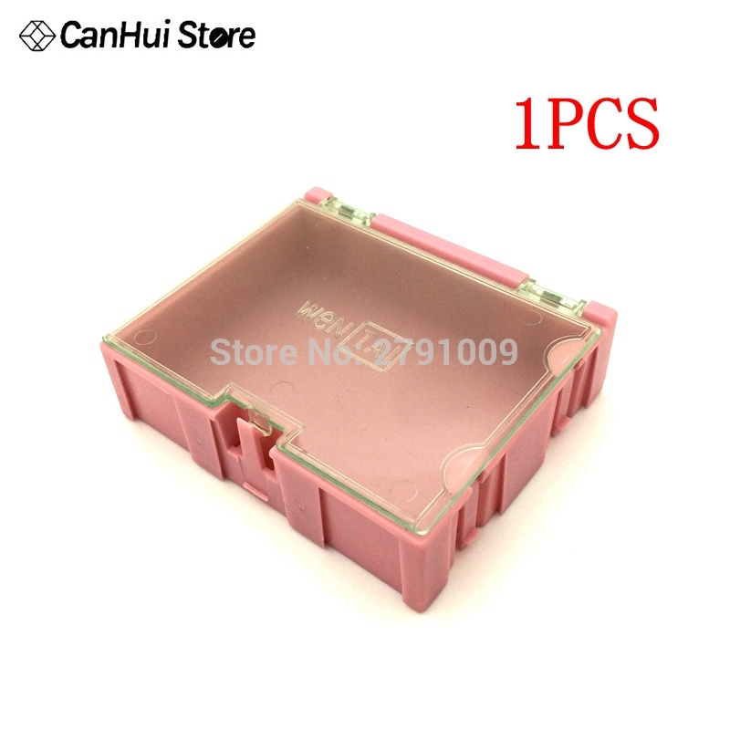 DIY Gereedschap Verpakking Elektronische Componenten Schroef Opbergdoos Verwijderbare Opslag SMD SMT Sieraden Werkzeug Fall: 3Number Pink 1PCS