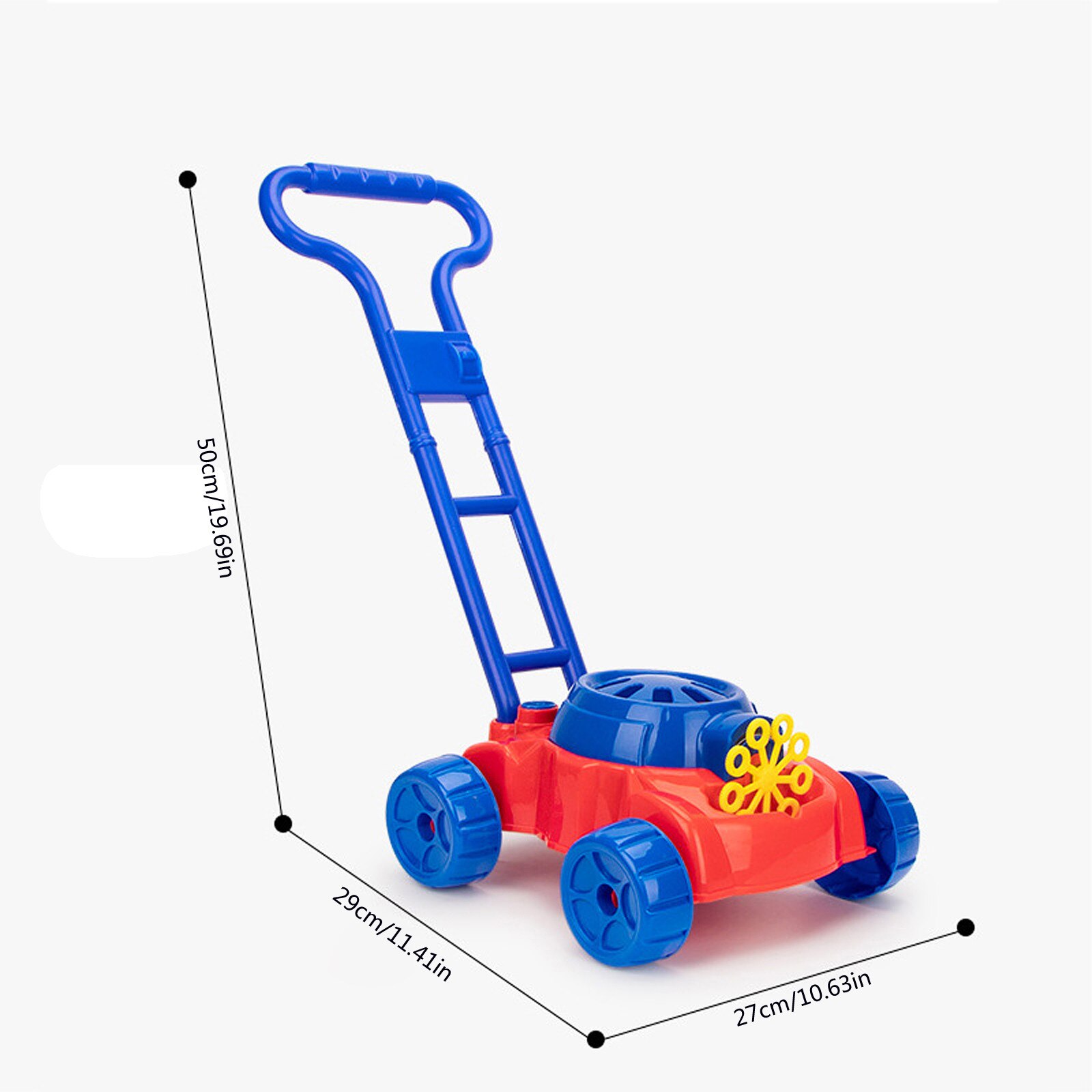 Outdoor Speelgoed Bubble Machine Speelgoed Voor Jongens Meisjes, bubble Grasmaaier Met 118Ml Bubble Oplossing Kinderen Speelgoed Zeepbel Trolley