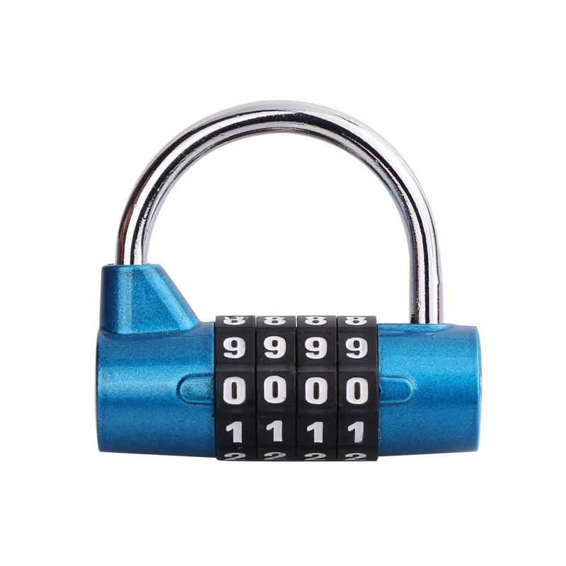 4,5 Digit Number Combination Travel Password Lock Zinc Alloy Combination Padlock 4 Colors Coded Lock Security Safely Code: SKY BLUE