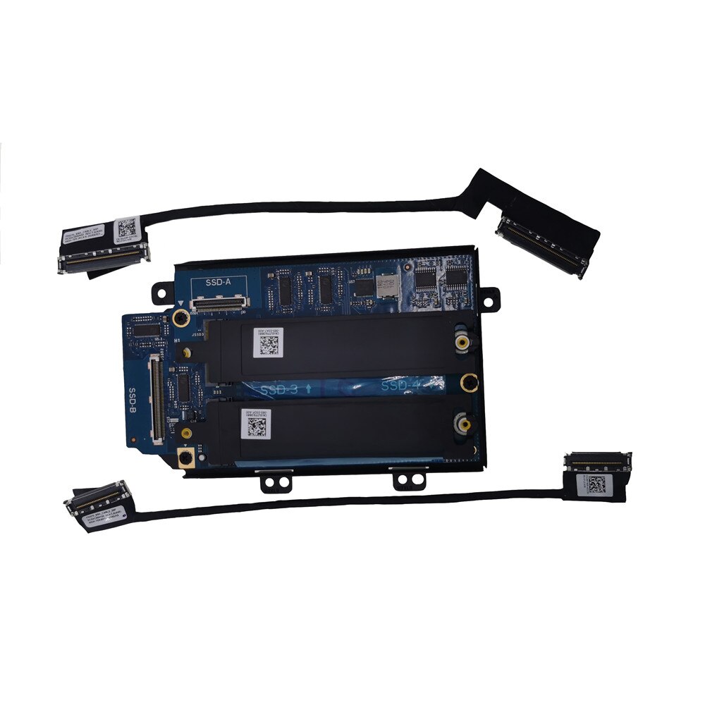 D3P25 R24Y6 5F1WR 2JH8P 3JTF8 For Dell Alienware Area-51m R2 2.5 Inch To Double M.2 SSD Board Bracket Heatsink Cable Suit