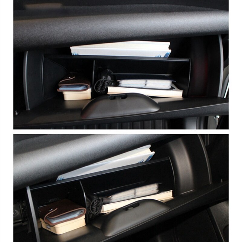 Car Styling Copilot Storage Box Compartment Partition for Honda Fit 14-20 Glove Box Layered Sorting Board Accessories