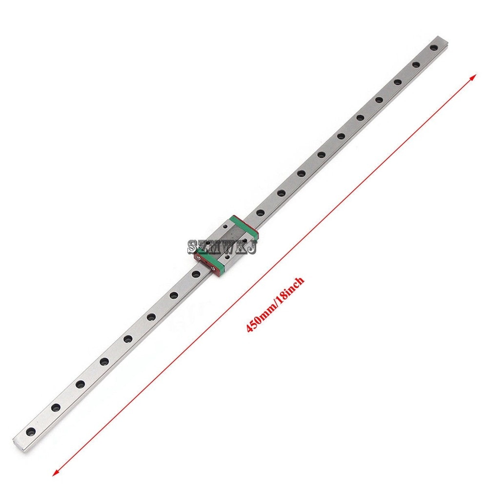 Mgn 12h geleider lineaire rail cnc miniatuur slede schuifblok wagen 100 200 300 400 500mm mgn 12 12mm voor 3d printer onderdeel diy