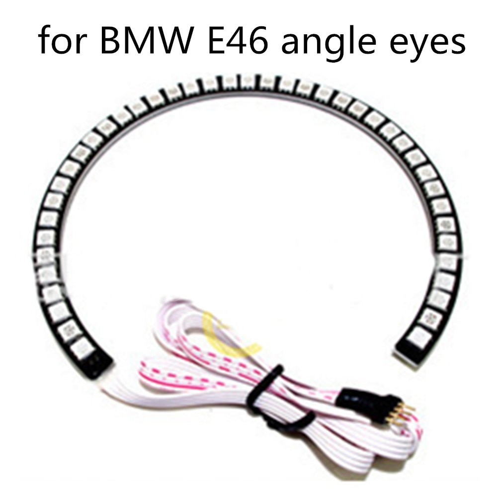 Auto LED angel eyes Multicolor haloringen 16 kleuren RGB led angel ogen afstandsbediening voor koplamp voor BMW E39 E46 E60 E92 E36